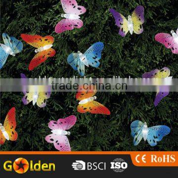Hot Selling 12 Led Solar Butterfly String Decoration Light for Garden photo-4