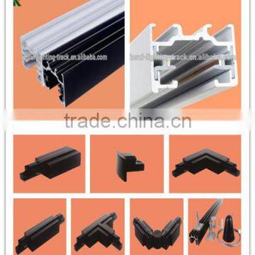 CE RoHS TUV single circuit 2 wires led light track for COB led track light