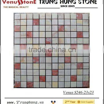 23*23 Muticolor Vietnam Marble Mosaic Tiles