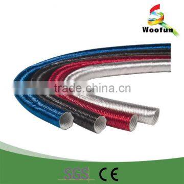 Corrugated sleeve / aluminum / thermal protective / for cables