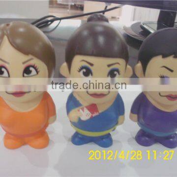 nice and shipping free antistress foam toys in banana shape/3d models toys