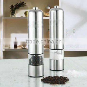 stainless steel electric pepper grinder /salt & pepper shaker