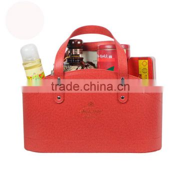 Leather basket / large stock basket / high-grade leather / grade shuiguolan / /PU hand basket basket