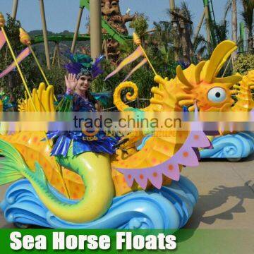 Sea Horse Floats Going to the Street