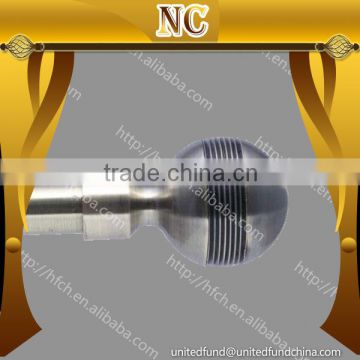 fashionable curtains window chrome curtain rod ball finial