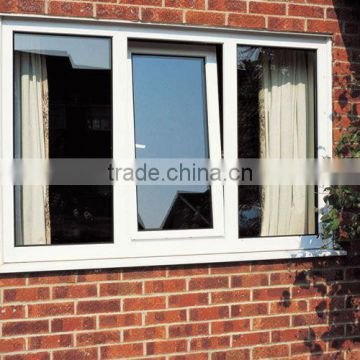 cheap price double glaze good quality aluminum tilt and turn side hung window Foshan wanjia factory price