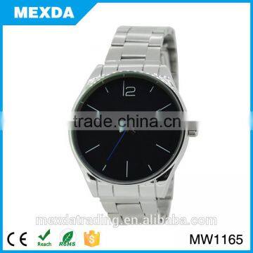 new alloy case and stainless steel band waterproof watch