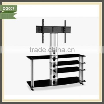 utilitarian of luxury glass racks wall led tv wall unit DG007