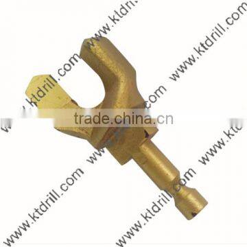 27mm two wing positive rake screw drilling tools for bolting