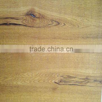 Real Wood Saw Mark Oak Engineered Parquet Flooring photo-2