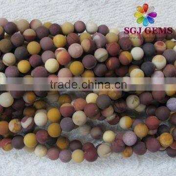 Mat 8mm Mookaite Beads