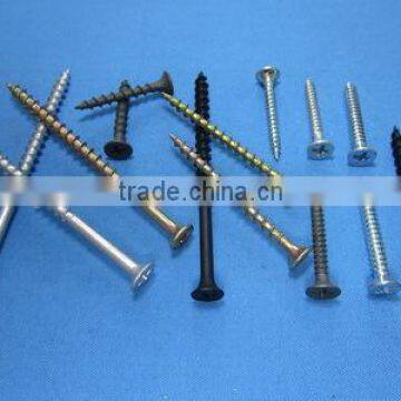 Fine thread black phosphate drywall screw