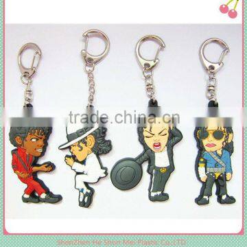 Football club soft pvc keychain