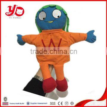 Wholesale plush stuffed hand puppet toys for kids