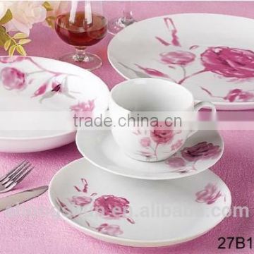 30pcs coupe shape porcelain dinnerware,vajilla de porcelana