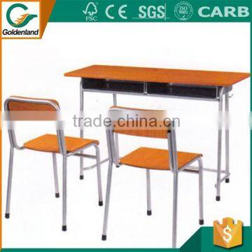 double seat cheap price desk and chair