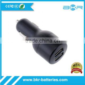 Hot icd usb universal car charger with blue indicator light ring