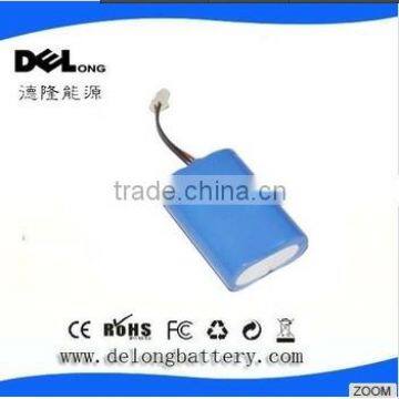 China OEM rechargeable 7.4v 2s li-ion battery pack 2200 mah 18650 battery pack