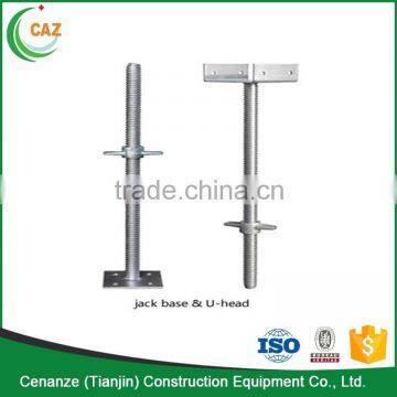 galvanized adjustable scaffolding shoring manual screw jack