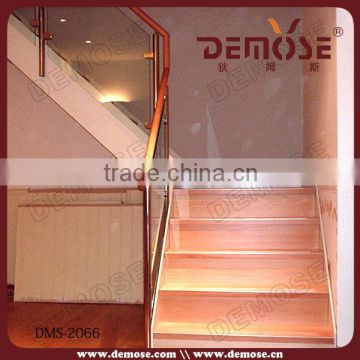 price of glass fencing/ wood step for staircase design