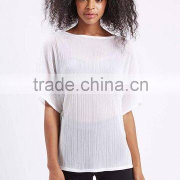 OEM Boat Neck Loose Short Sleeve Casual Tshirts in Bulk for Women Ethnic Clothing Romanian Indian African Style photo-5