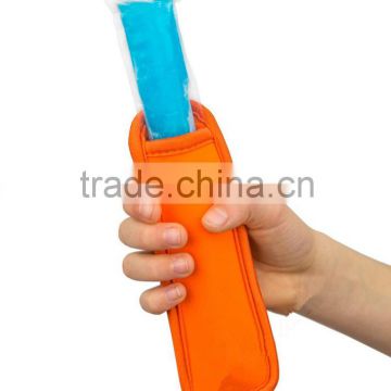 Neoprene Popsicle Sleeve orange neoprene popsicle sleeve