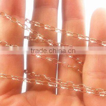 SN008 2013 Fashion Stainless Steel Chain,Jewelry Chain&rose gold plated