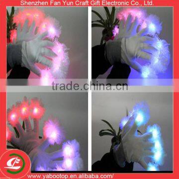 rave Party glow Gloves Mittens Glow Mitt Black