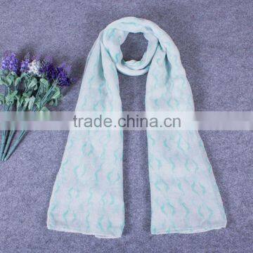 Low MOQ 2015 Spring and Summer hot sale plain printing scarf for women