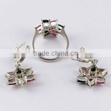 Big! Beautiful !! Turmuline_White C 925 Sterling Silver Set, 925 Designer Silver Jewellery Exporter, Silver Jewelry Supplier photo-6