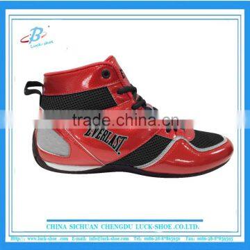 original 2016 design boxing shoe , high quality wresting shoe leather upper, top selling comfortable boxing shoe