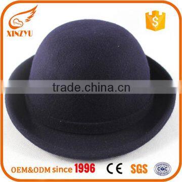 New style hot sell kids rock fedora hats navy black wool children felt hats                        
                                                                                Supplier's Choice