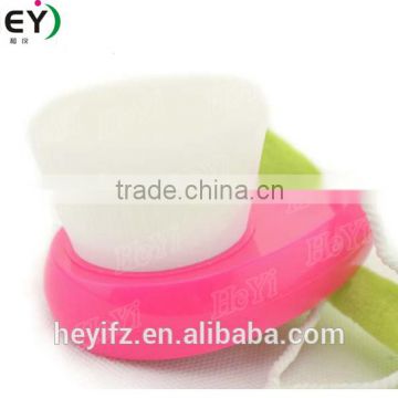 Alibaba China supplier yellow color cosmetic tools face cleaning brush