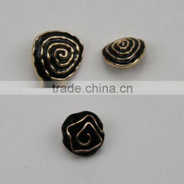 Free Sample Crystal Alloy Metal With Siglly Holes Buttons