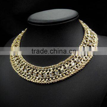Fashion Crystal Choker Necklace For Women Gold Necklace Rhinestone Collar Jewelry New Design 2015 photo-2