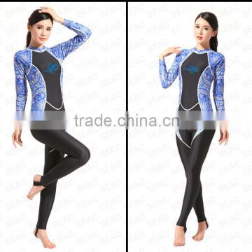 Blue fashion rash guard Free Diving Wetsuit Snorkel Wetsuit