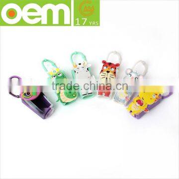 new innovative product silicone animal shaped mini hand sanitizer holder for promotional gifts