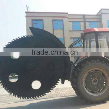 tractor walking big rock soil digging trencher for cable