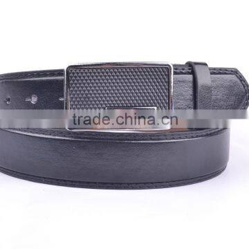 Inner Alloy Buckle With Double Stitch Casual Waist PU Belt For Man photo-2