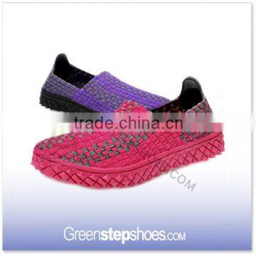 2016 Women Elastic Hand Woven Walking Shoes For Lovers photo-2