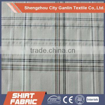 shaoxing shengzhou Wholesale Shirting ployester fabric stripe/Check Design Cotton Yarn Dyed Fabric