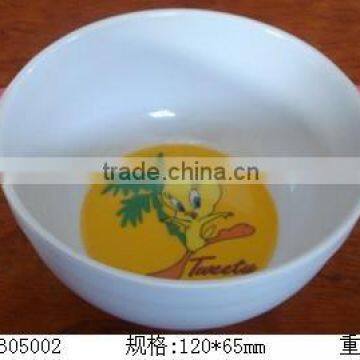 Melamine nice design printing kids bowl with handle