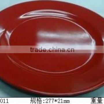 Melamine two color round melamine dish