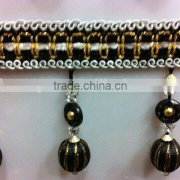 beaded fringe ,Tassel fringe ,acrylic bead fringe,fringing