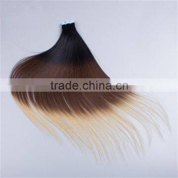 Wholesale Three Tone Tape Hair Extensions Virgin Brazilian Hair Unprocessed photo-6