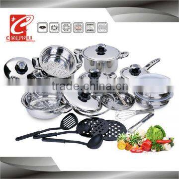 27Pcs Stainless Steel Kitchen Queen Cookware Set