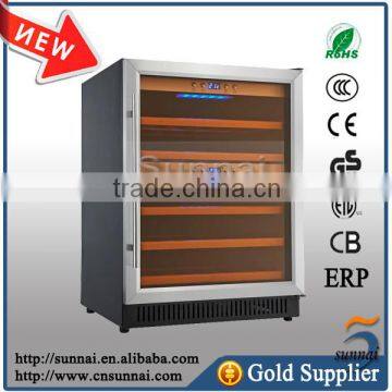 Dual Zone Stainless Steel Door Wine Refrigerator Under Counter For Sale