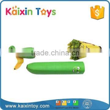 Lovely Design Plastic Kids Banana Water Gun With Umbrella