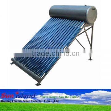 Solar Heat Pipes Integrated Pressurized Solar Water Heater obtained certificate of CE and ISO