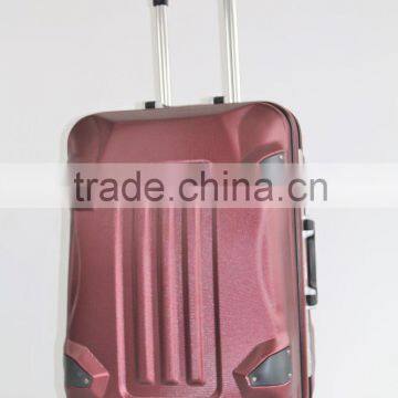 Hard ABS aluminum frame with brake wheels trolley luggage